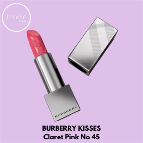 burberry claret pink no 45 soft magenta|Burberry Claret Pink (45) Kisses Lipstick Review & Swatches.